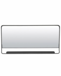 Spiegel mit Ablage \'Chic\' 40x80cm - Schwarz 