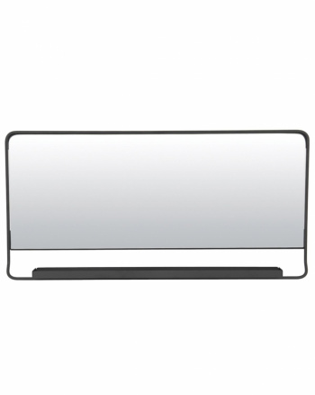 Spiegel mit Ablage \'Chic\' - Schwarz 40x80cm