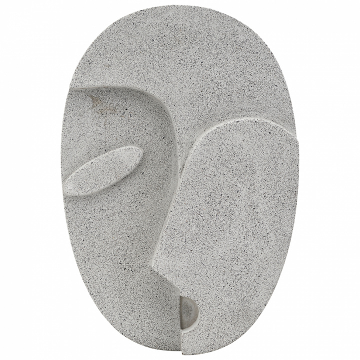 Wandbild 'Gesicht' - Grau