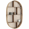 Wandregal \'Oval Bamboo\' - Natur