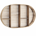 Wandregal \'Oval Bamboo\' - Natur