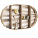 Wandregal \'Oval Bamboo\' - Natur