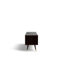 TV-Bank \'Prime\' - Walnuss/Messing