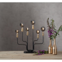 Kerzenhalter \'Flemming\' - Schwarz / Messing