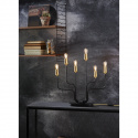 Kerzenhalter \'Flemming\' - Schwarz / Messing