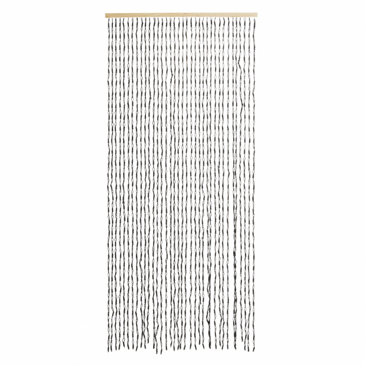 Türvorhang aus Seil - Schwarz / Weiß