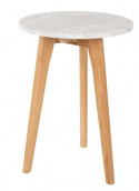Beistelltisch - Eiche und Marmor S