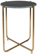 Beistelltisch \'Timpa\' - Grüner Marmor/Messing
