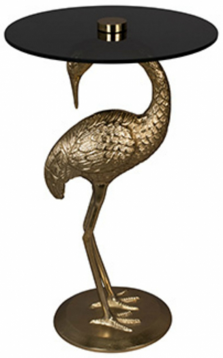 Beistelltisch 'Crane' - Gold / Schwarz