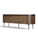 Tv-bank \'Kärra\' 160x40cm - Walnuss/Schwarz