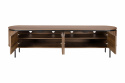 TV-Bank \'Kärra\' 200x40cm - Walnuss/Schwarz