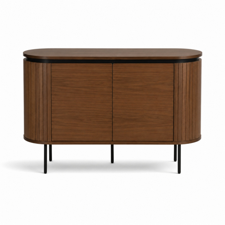 Sideboard \'Kärra\' - Walnuss/Schwarz in der Gruppe SALE / Möbel / Regale & Aufbewahrung bei Reforma (2374-walnut-svart)