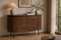 Sideboard \'Kärra\' - Walnuss/Schwarz