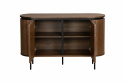 Sideboard \'Kärra\' - Walnuss/Schwarz