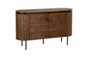 Sideboard \'Kärra\' - Walnuss/Schwarz