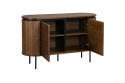 Sideboard \'Kärra\' - Walnuss/Schwarz