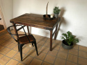 Vintage Esszimmerstuhl - Leder / Eisen