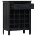 Weinregal \'Holz\' - Schwarz