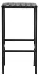 Barhocker \'Leder\' - Schwarz
