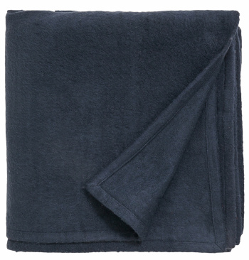 Plaid/Decke \'Yoga\' 100% Baumwolle - Blau