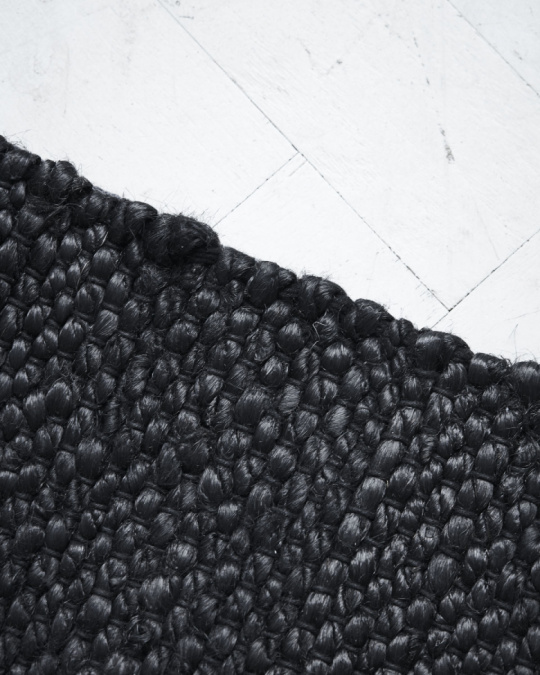 Teppich \'Hanf\' 90x60 - Schwarz