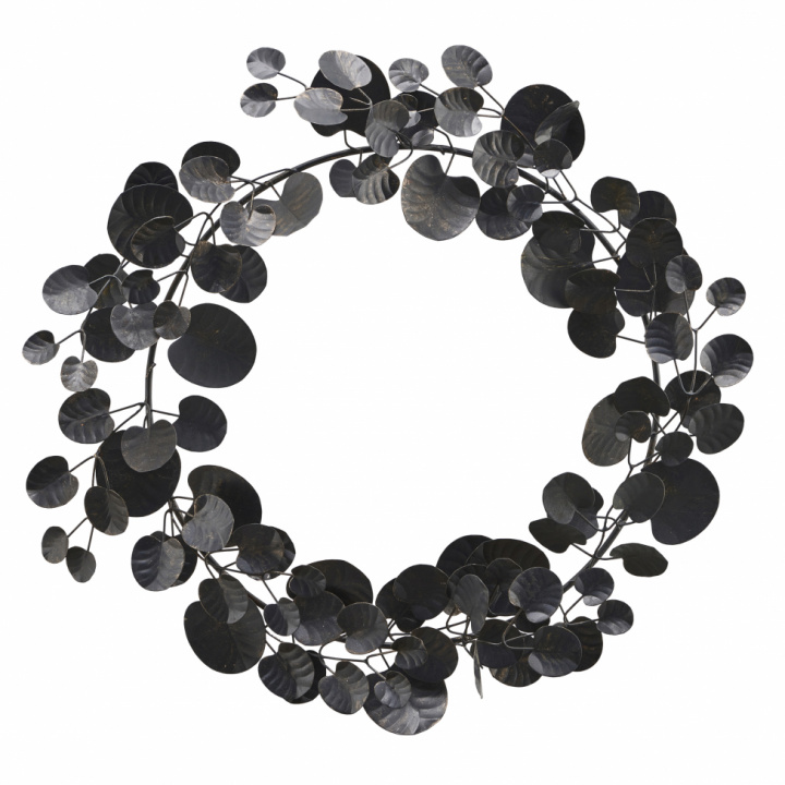 Kranz \'Eukalyptus\' - Schwarz in der Gruppe Einrichtung / Dekoration / Weihnachtsdekorationen bei Reforma (257870050)