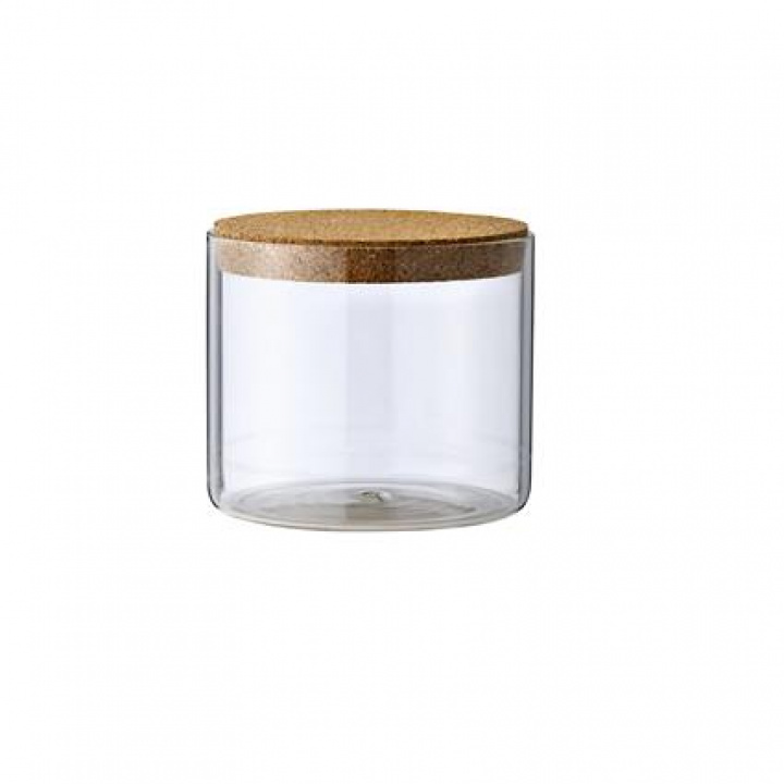 Glas mit Korkdeckel - S - Bloomingville