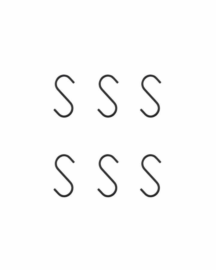 Haken \'Snap\' - Schwarz S in der Gruppe Kampagne / Einrichtung / Dekoration bei Reforma (262000002)