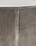 Couchtisch \'Rota\' 35x50cm - Gebürstetes Silber