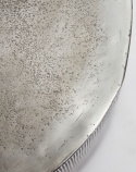 Couchtisch \'Rota\' 35x50cm - Gebürstetes Silber