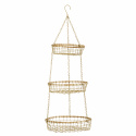 Hängende Körbe S - Natur / Messing