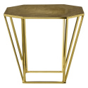 Tisch mit acht Kanten – Gebürstetes Gold