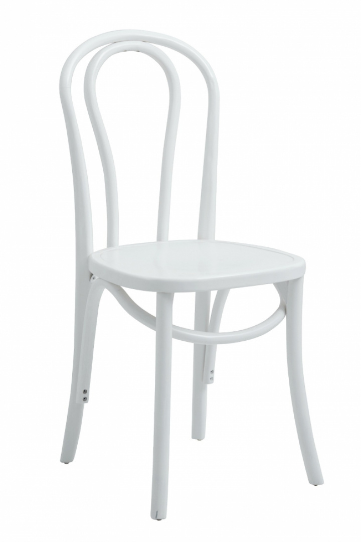 Stuhl 'Bistro' - Holz / Weißlack - Nordal