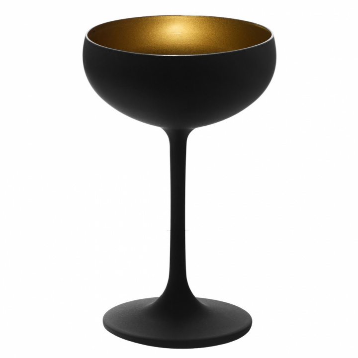 Champagnerschale 'Olympic' - Schwarz / Gold