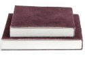 Notizbuch \'Hallon\' - Wildleder/Aubergine