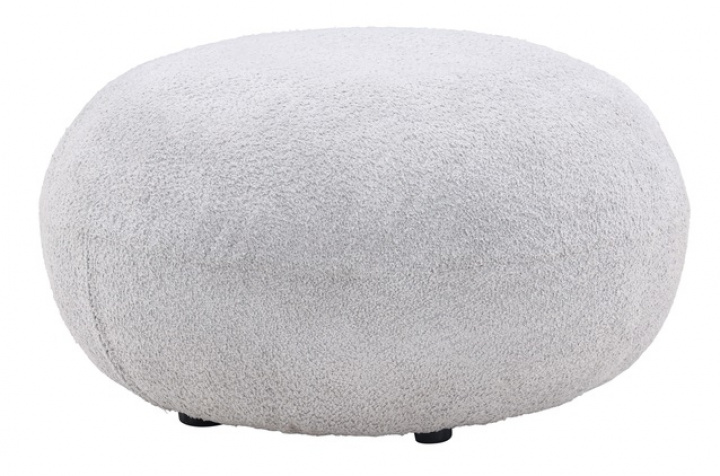 Sitzpuff \'Liguria\' - Hellgrau in der Gruppe ZIMMER / Wohnzimmer / Pouffes bei Reforma (30037-106)