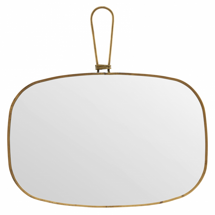 Spiegel mit Rahmen 20x30 cm - Messing