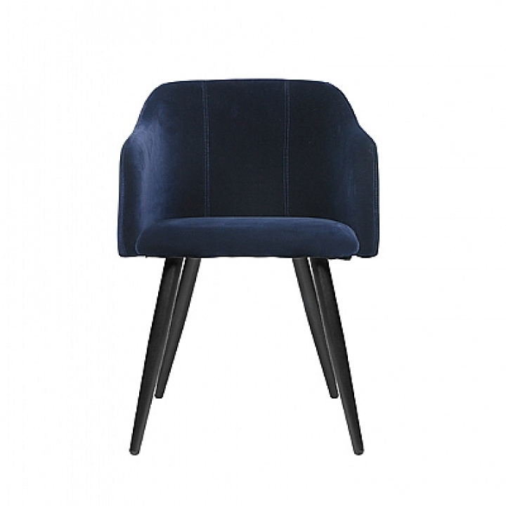 Stuhl 'Pernille' - Velour / Blau - Broste Copenhagen