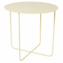 Beistelltisch \'Circle\' - Cremeweiß / Stahl