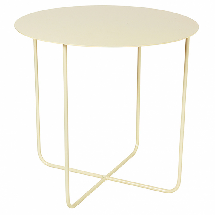 Beistelltisch 'Circle' - Cremeweiß / Stahl - Broste Copenhagen