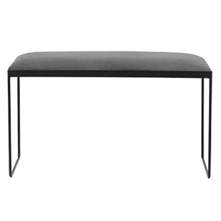 Bank 'Gorm' - Grau / Schwarz 85 cm