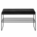 Bank mit Regal \'Gorm\' - Schwarz