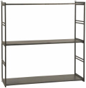 Wandregal \'Industrie\' - Grau / Schwarz