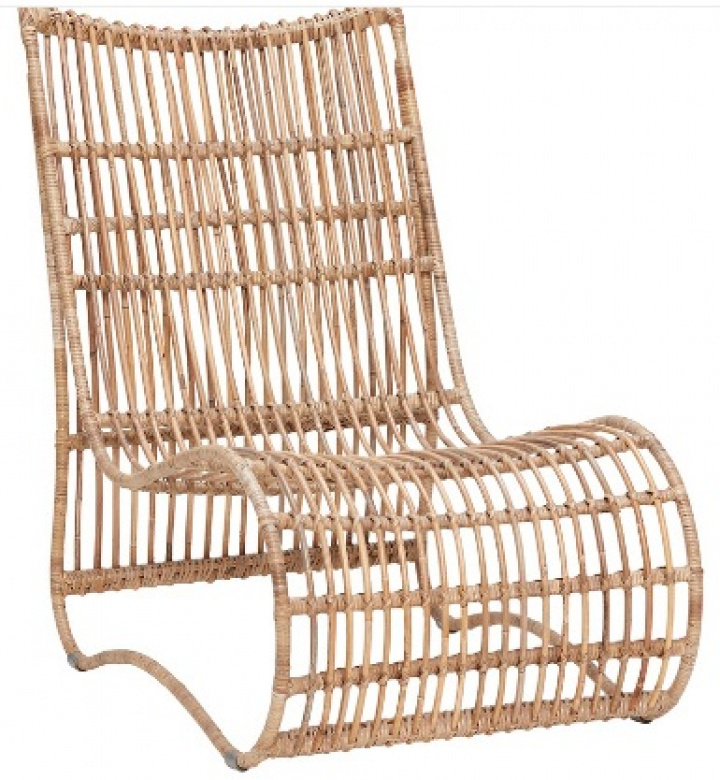 Liegestuhl 'Play' - Rattan - Hubsch