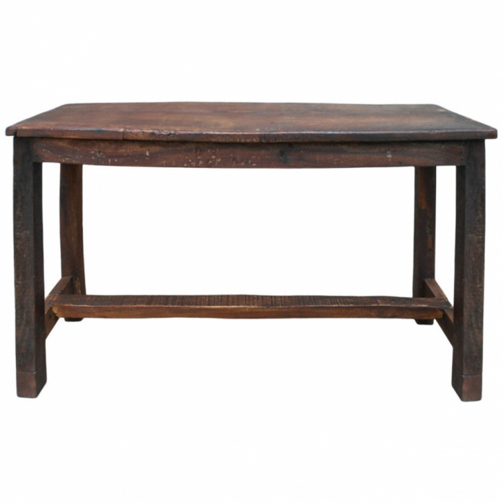 Holzbank / Couchtisch - Vintage / Braun