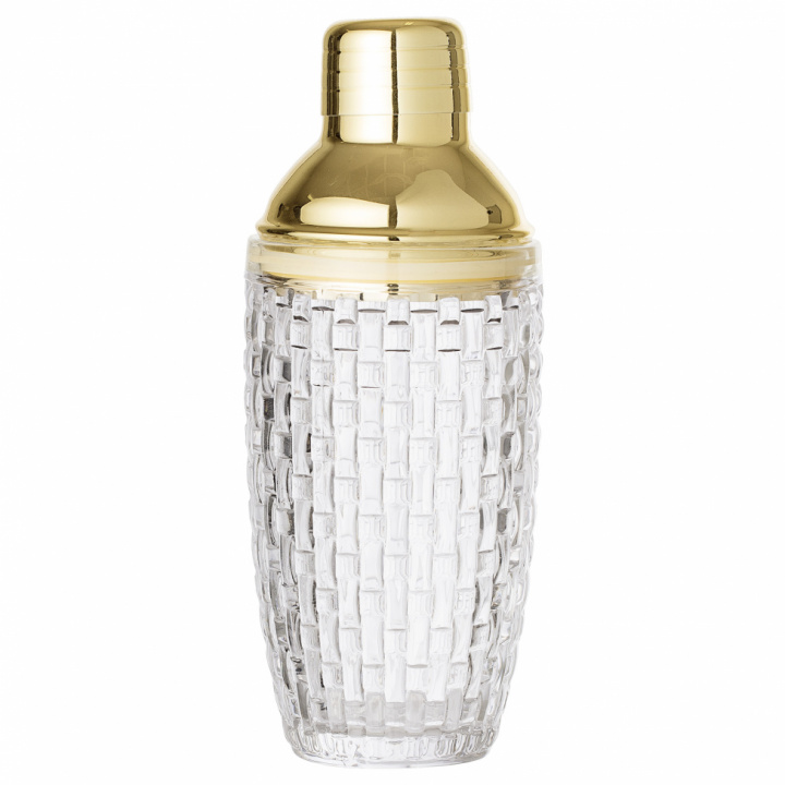 Shaker 'Cocktail' - Glas / Gold