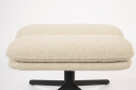 Hocker \'Tyler\' - Elfenbeinweiß