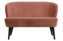 Sofa \'Sara\' - Rosa/Samt