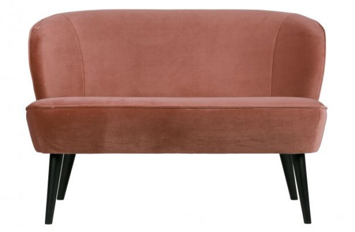 Sofa 'Sara' - Rosa/Samt
