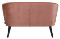Sofa \'Sara\' - Rosa/Samt